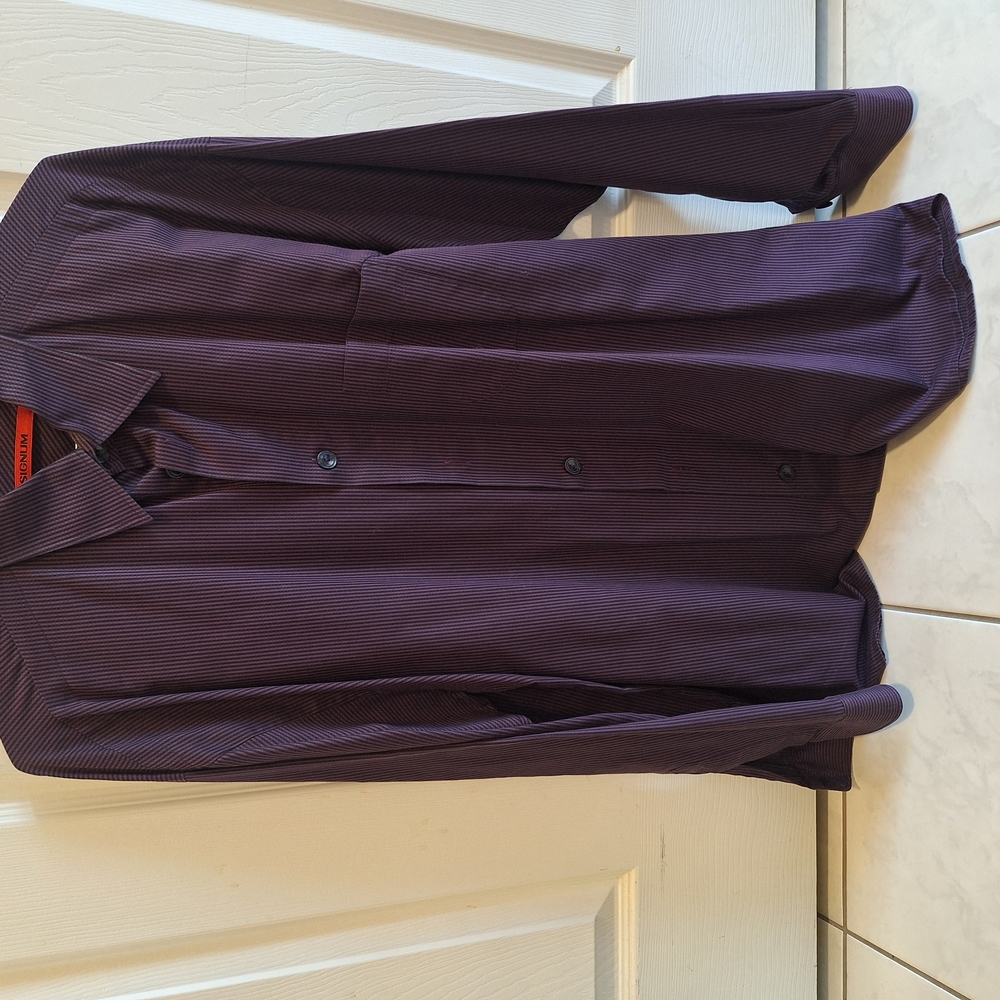 Purple Button-Up Shirt